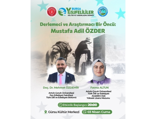 Derlemeci ve Araştırmacı Bir Öncü: Mustafa Adil ÖZDER Hayatım, Araştırmaları